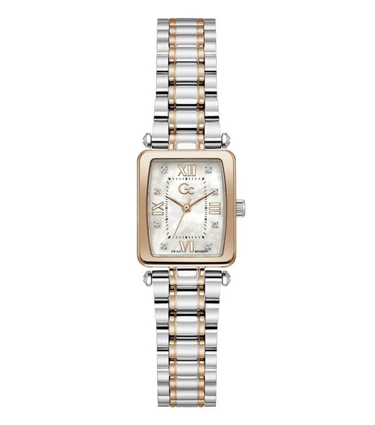Gc Z71001L1 Plaza Mini Women's Swiss Made Mother of Pearl Analog Watch