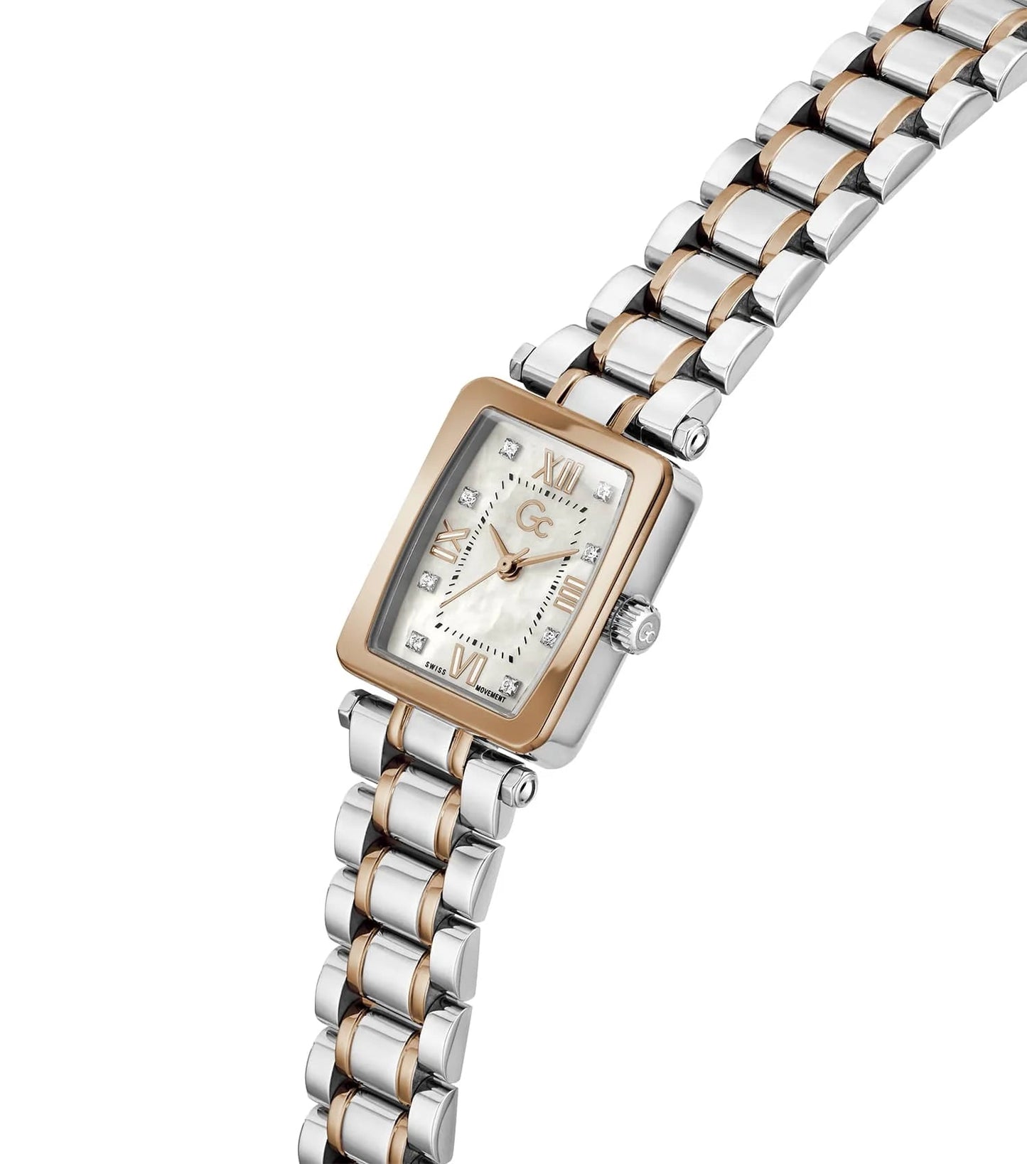 Gc Z71001L1 Plaza Mini Women's Swiss Made Mother of Pearl Analog Watch