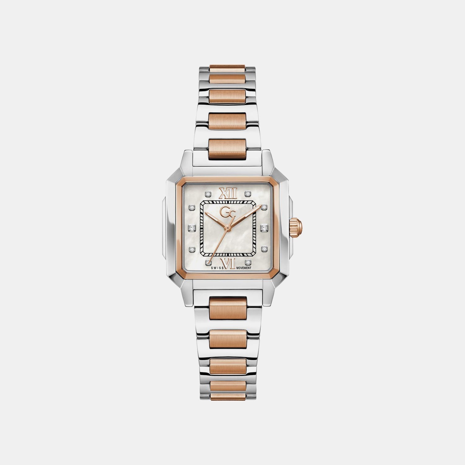 GC Z72001L1 SquareCut Lady Mid Size Women's Swiss Made Mother of Pearl Analog Watch