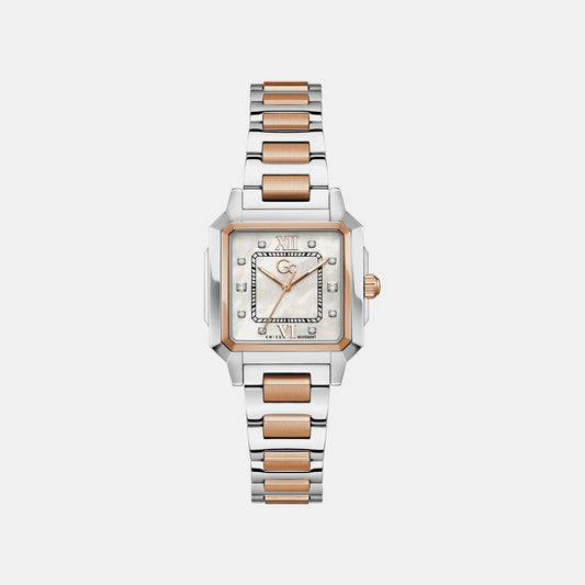 Gc Z72001L1 SquareCut Lady Mid Size Women's Swiss Made Mother of Pearl Analog Watch