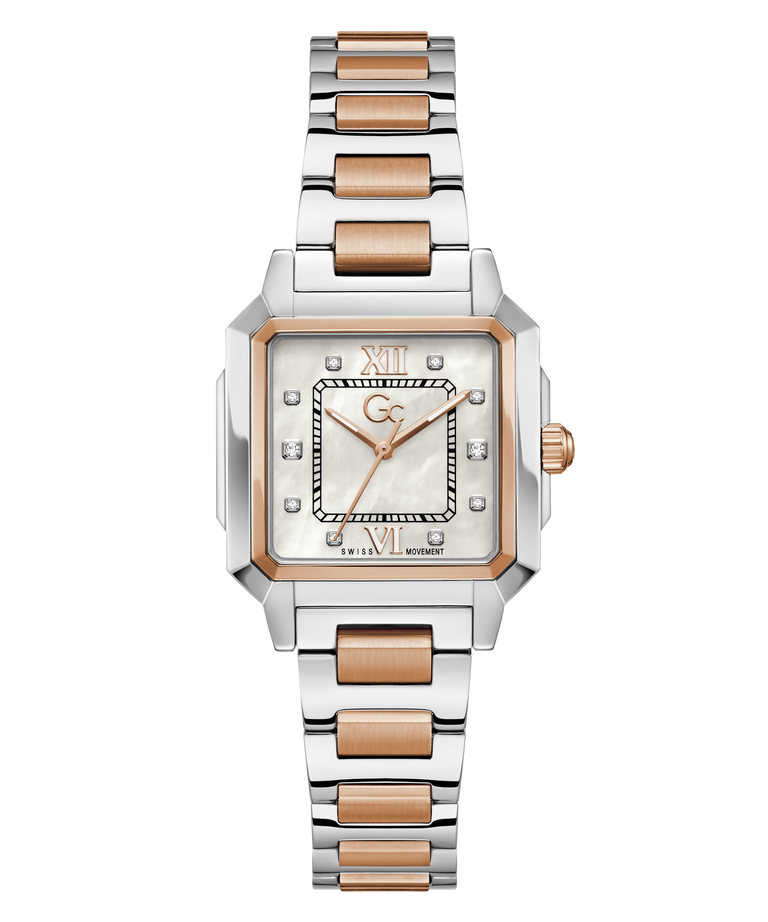 GC Z72001L1 SquareCut Lady Mid Size Women's Swiss Made Mother of Pearl Analog Watch