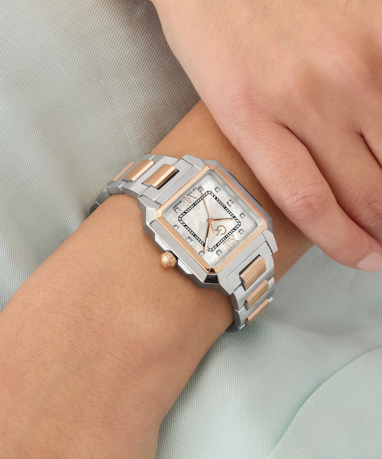 GC Z72001L1 SquareCut Lady Mid Size Women's Swiss Made Mother of Pearl Analog Watch