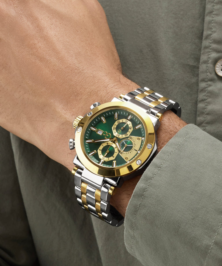 GC Z75003G9 TechnoForce Men's Swiss Made Green Chronograph Watch