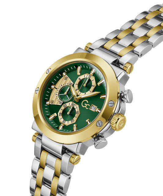 GC Z75003G9 TechnoForce Men's Swiss Made Green Chronograph Watch