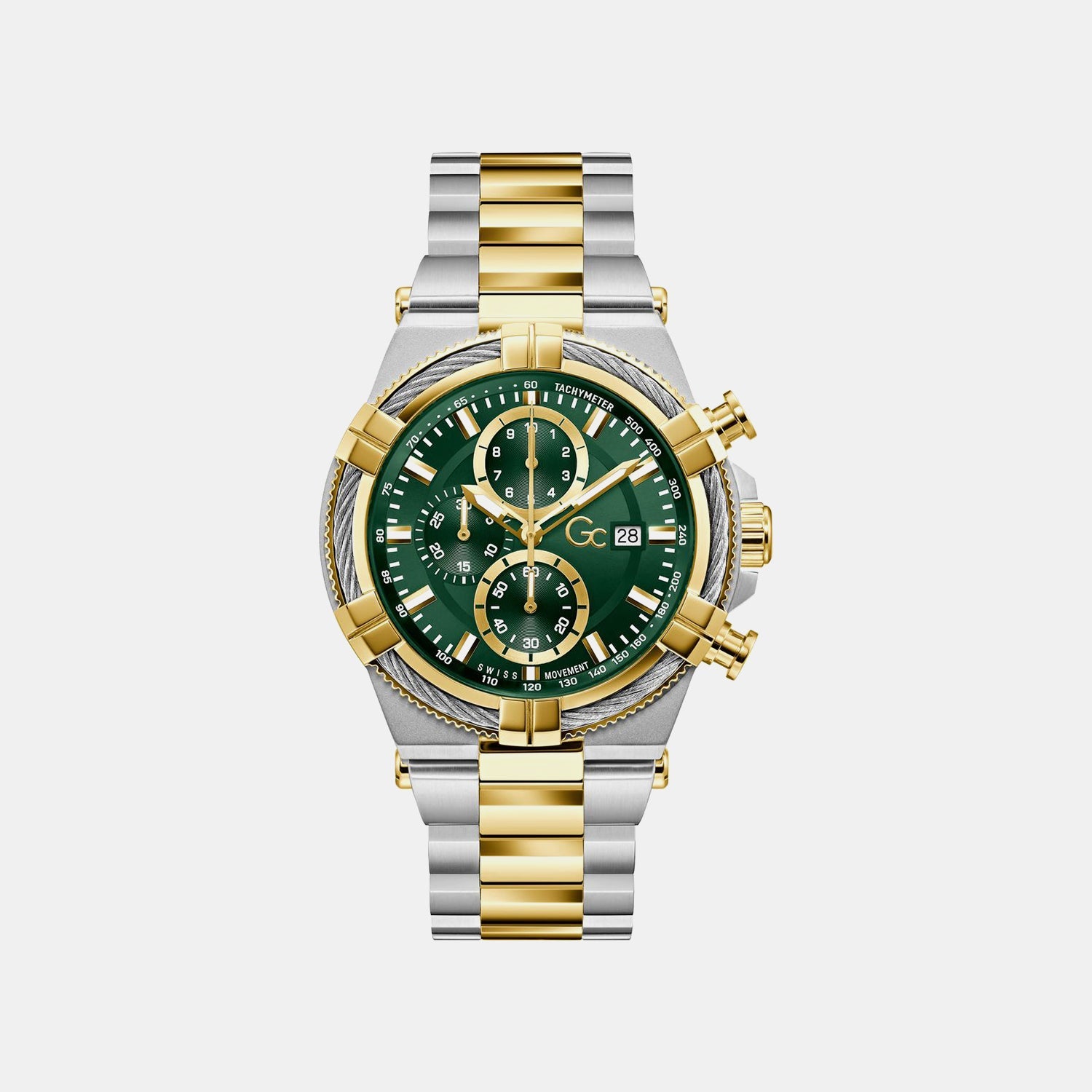 GC Z76002G9 IronForce Chrono Men's Swiss Made Green Chronograph Watch