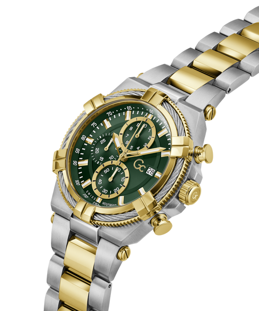 GC Z76002G9 IronForce Chrono Men's Swiss Made Green Chronograph Watch