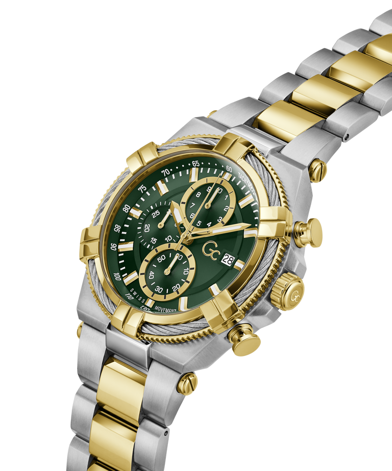 GC Z76002G9 IronForce Chrono Men's Swiss Made Green Chronograph Watch