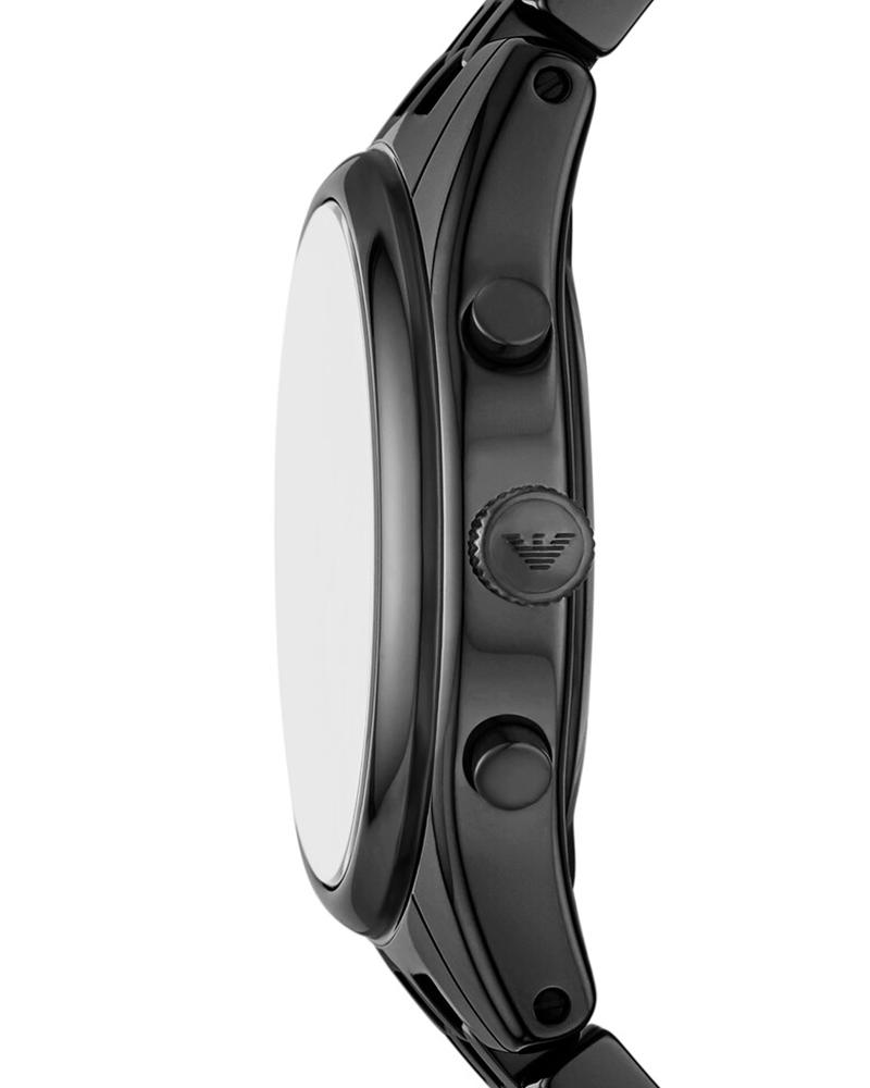 Emporio Armani AR70015I Automatic Skeleton Men's Black Ceramic Chronograph Watch
