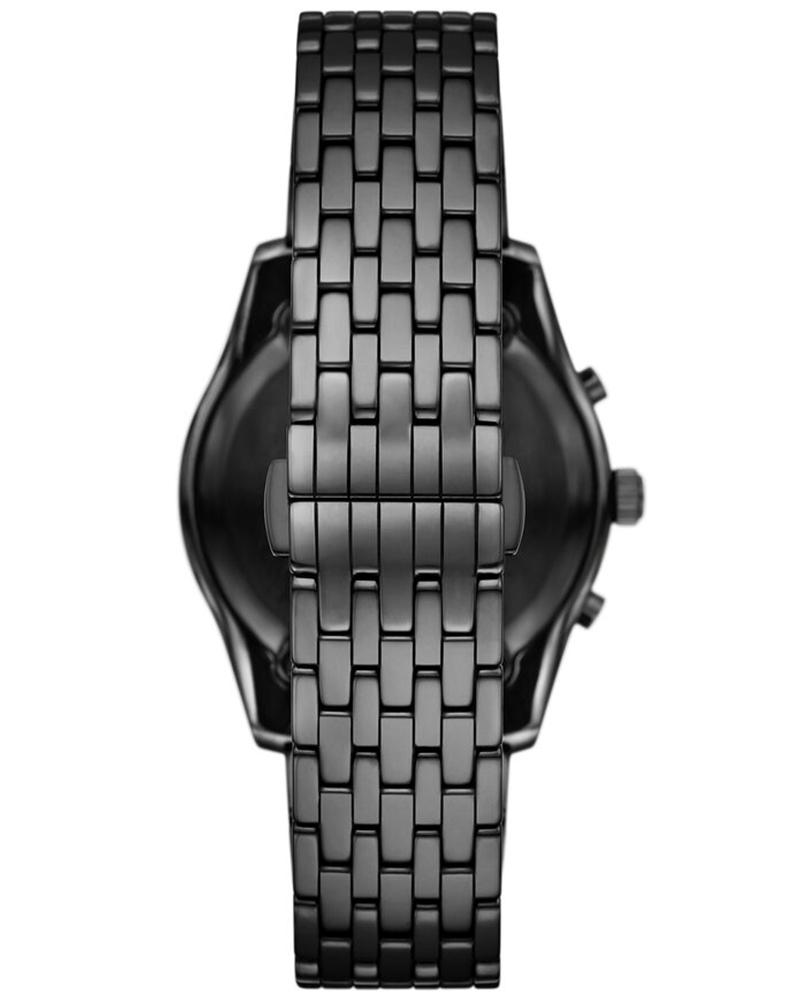 Emporio Armani AR70015I Automatic Skeleton Men's Black Ceramic Chronograph Watch