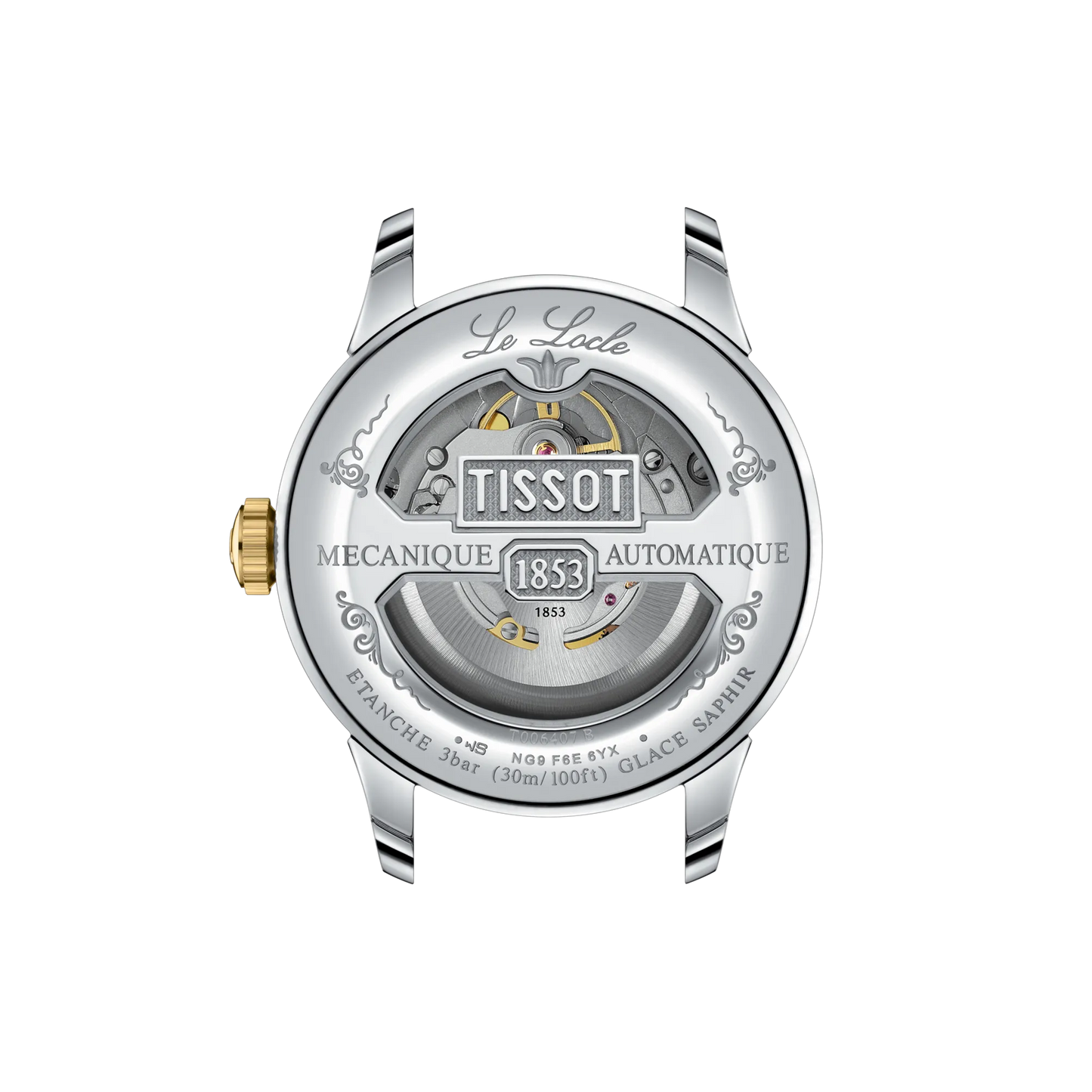 Tissot T0064072209300 Le Locle Swiss Automatic Green Dial 39.3 mm Two‑Tone Stainless Steel Case Two‑Tone Stainless Steel Bracelet Male Watch