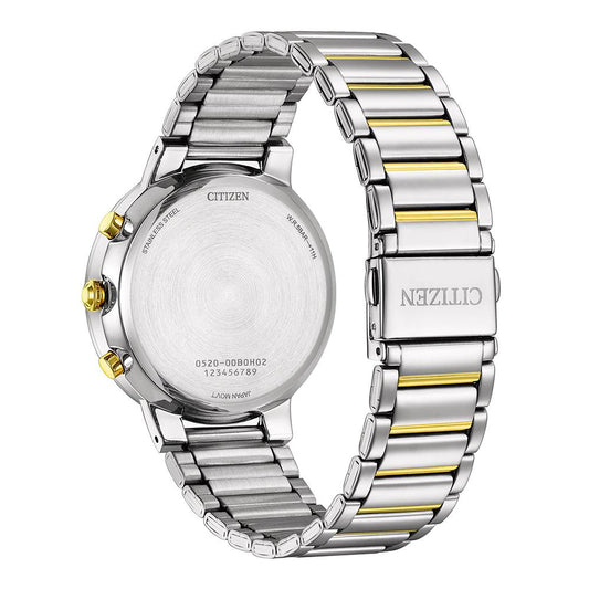 Citizen AN8224-51L Quartz Chronograph Blue Dial with Stainless Steel Watch for Men