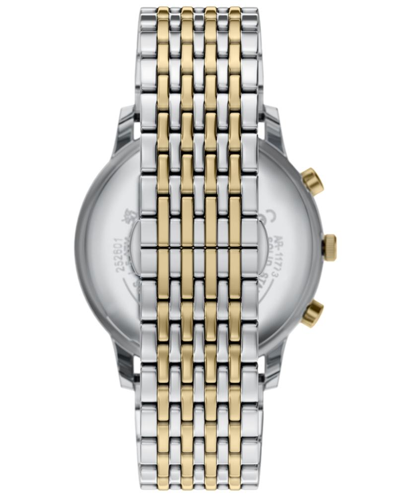 Emporio Armani AR11773I Minimalist Men's Grey Dial Two-Tone Chronograph Stainless Steel Watch