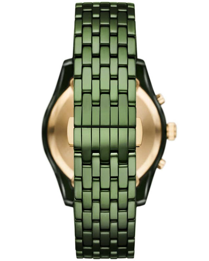 Emporio Armani AR70017I  Men Green Watch Quartz Analog Chronograph Watch For Men