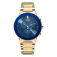 Citizen AT2243-87L Eco-Drive Quartz Chronograph Blue Dial with Two-Tone Stainless Steel Watch for Men