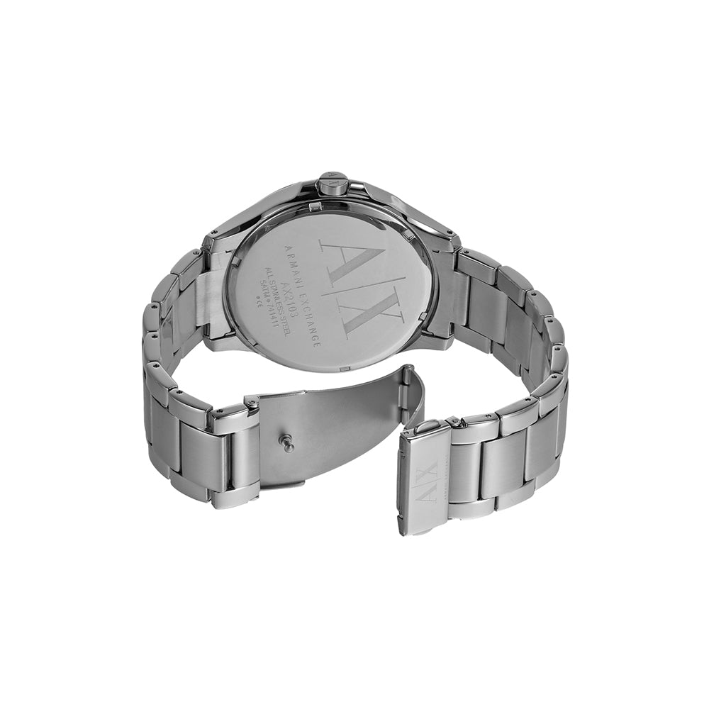 AX2103I Armani Exchange Men Black Dial Analog Quartz Stainless Steel Watch