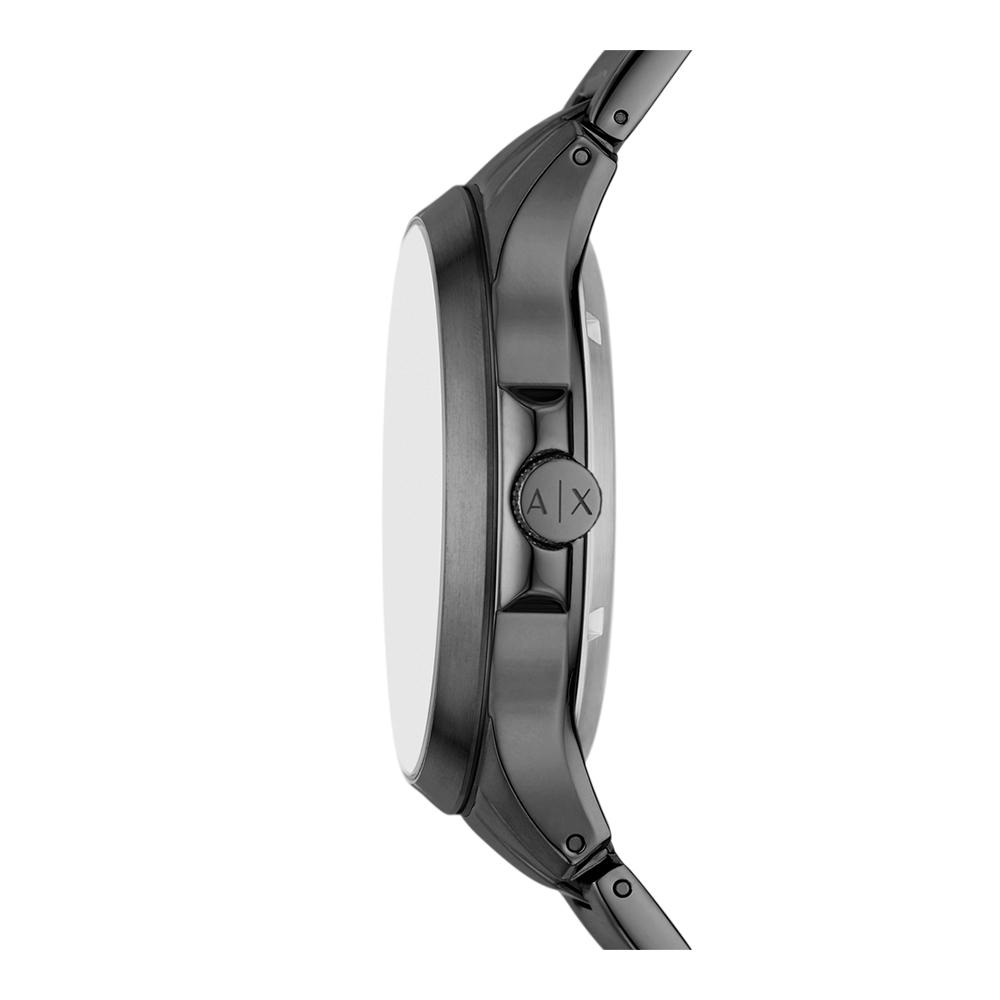 Armani Exchange AX2458I Men's Automatic Skeleton Watch Black Dial Gunmetal Stainless Steel Bracelet