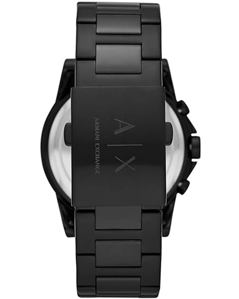 Armani Exchange AX2513 Men's Quartz Chronograph Watch Black Multi-Color Dial Black Stainless Steel Bracelet