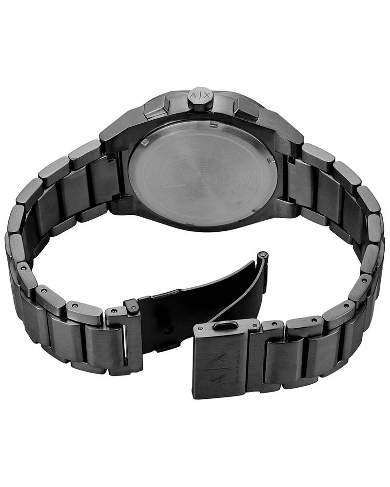 Armani Exchange AX4183I Men's Quartz Chronograph Watch Black Dial Black Stainless Steel Strap
