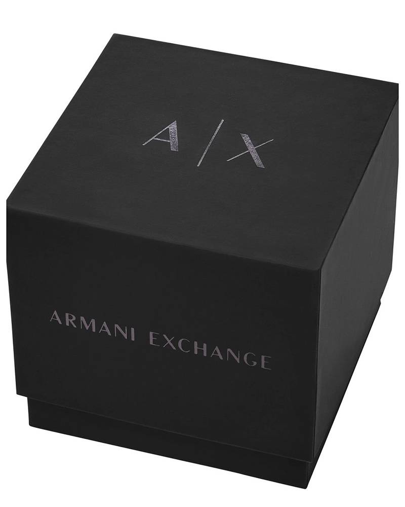 Armani Exchange AX4183I Men's Quartz Chronograph Watch Black Dial Black Stainless Steel Strap