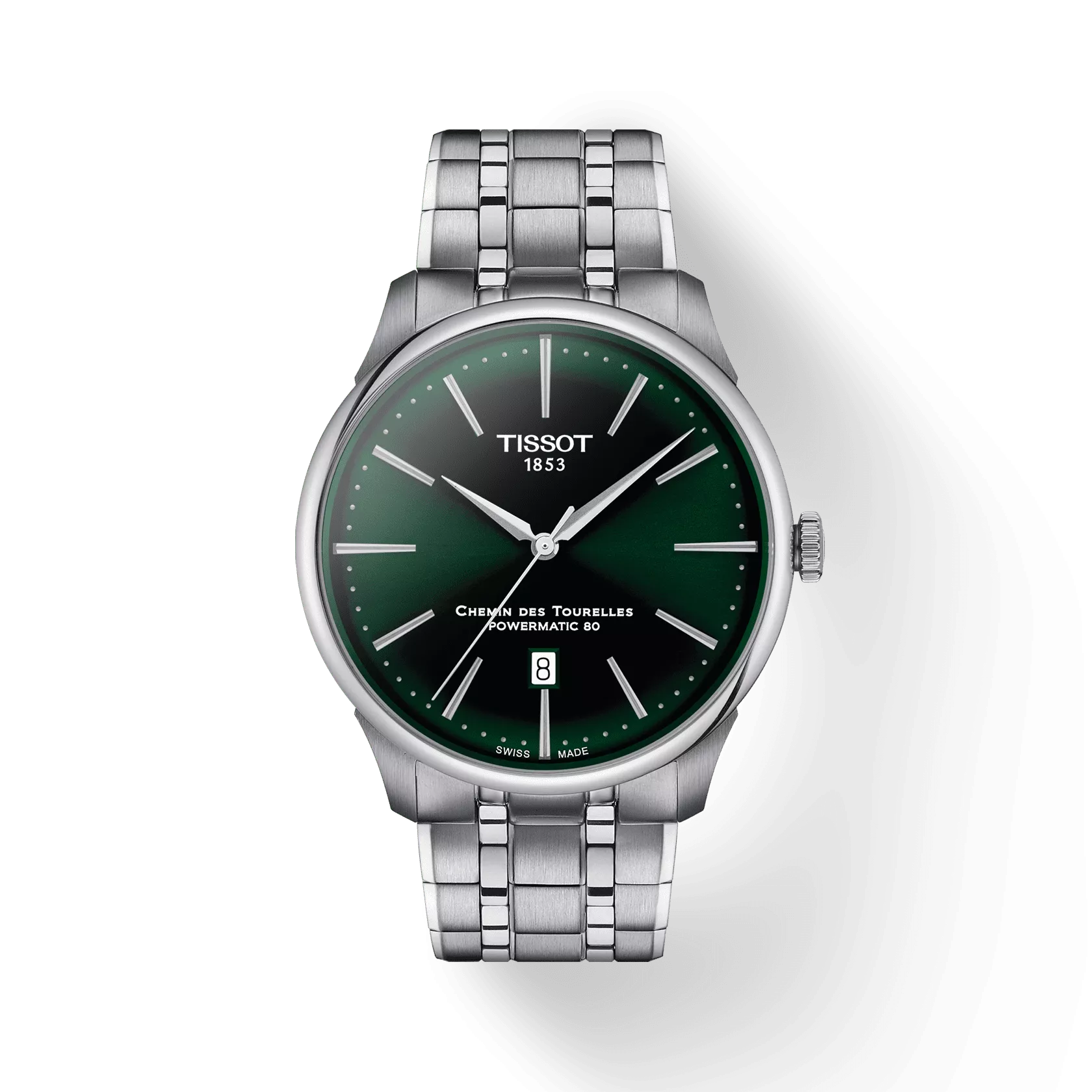 Tissot T1394071109100 Chemin des Tourelles Men Automatic Green Dial Watch