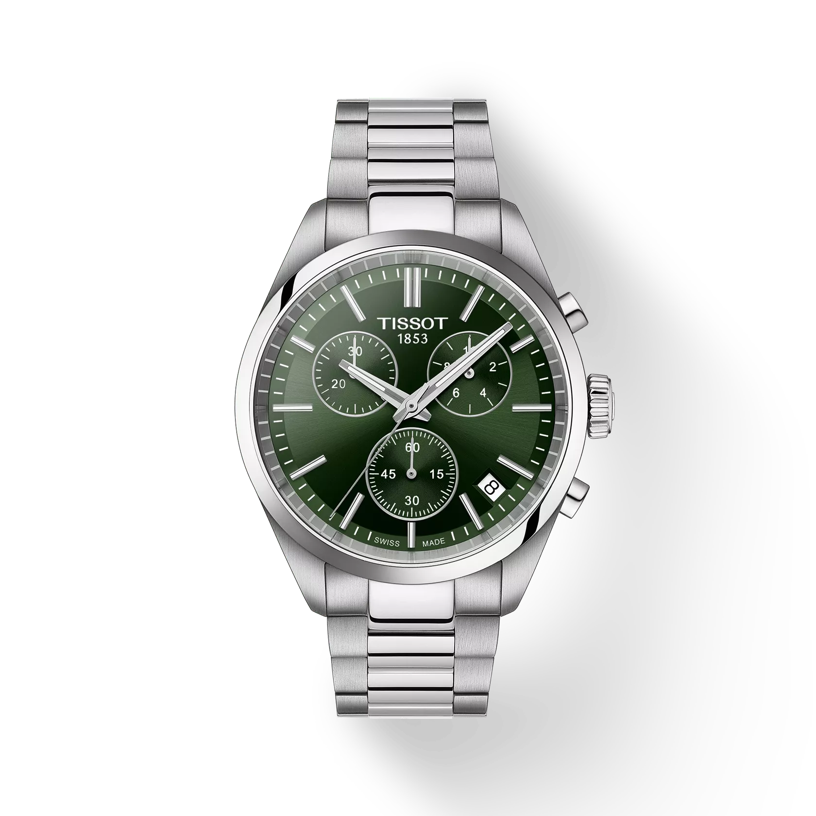 Tissot T1504171109100 PR 100 Men Analog Quartz Chronograph Green Dial Watch