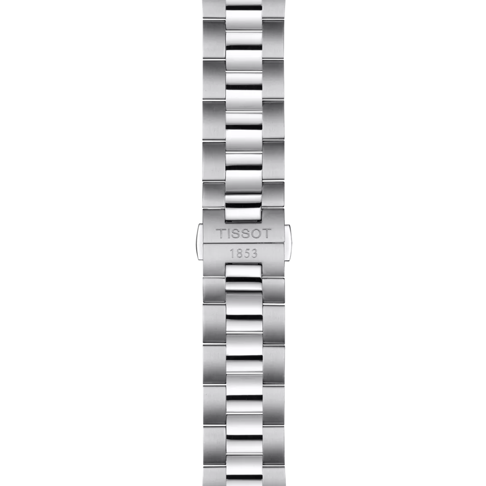 Tissot T1274071104101 Men Analog Automatic Watch with Blue Open-Heart Dial & Stainless Steel Bracelet