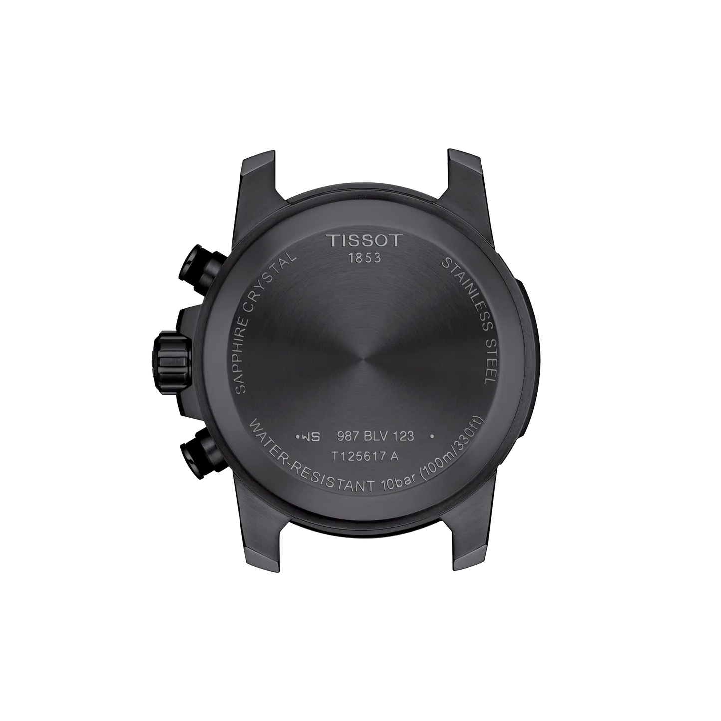 Tissot T1256173305100 Black Dial Men’s Swiss Quartz Supersport Chrono Watch – Black PVD Stainless Steel Case & Bracelet, Sapphire Crystal