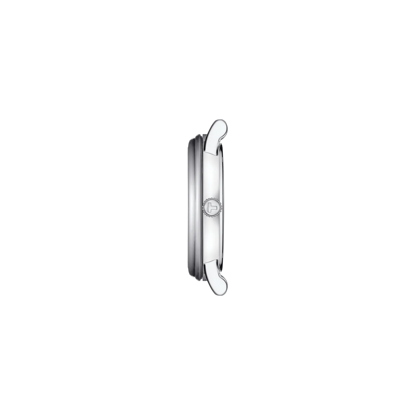 Tissot T1222231103300 Carson Premium Moonphase Silver Dial Stainless Steel Band Women Analog Quartz Watch 32 mm