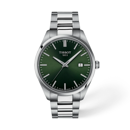 Tissot 1504101109100 PR 100 40mm Swiss Quartz Green Dial Stainless Steel Men's Watch