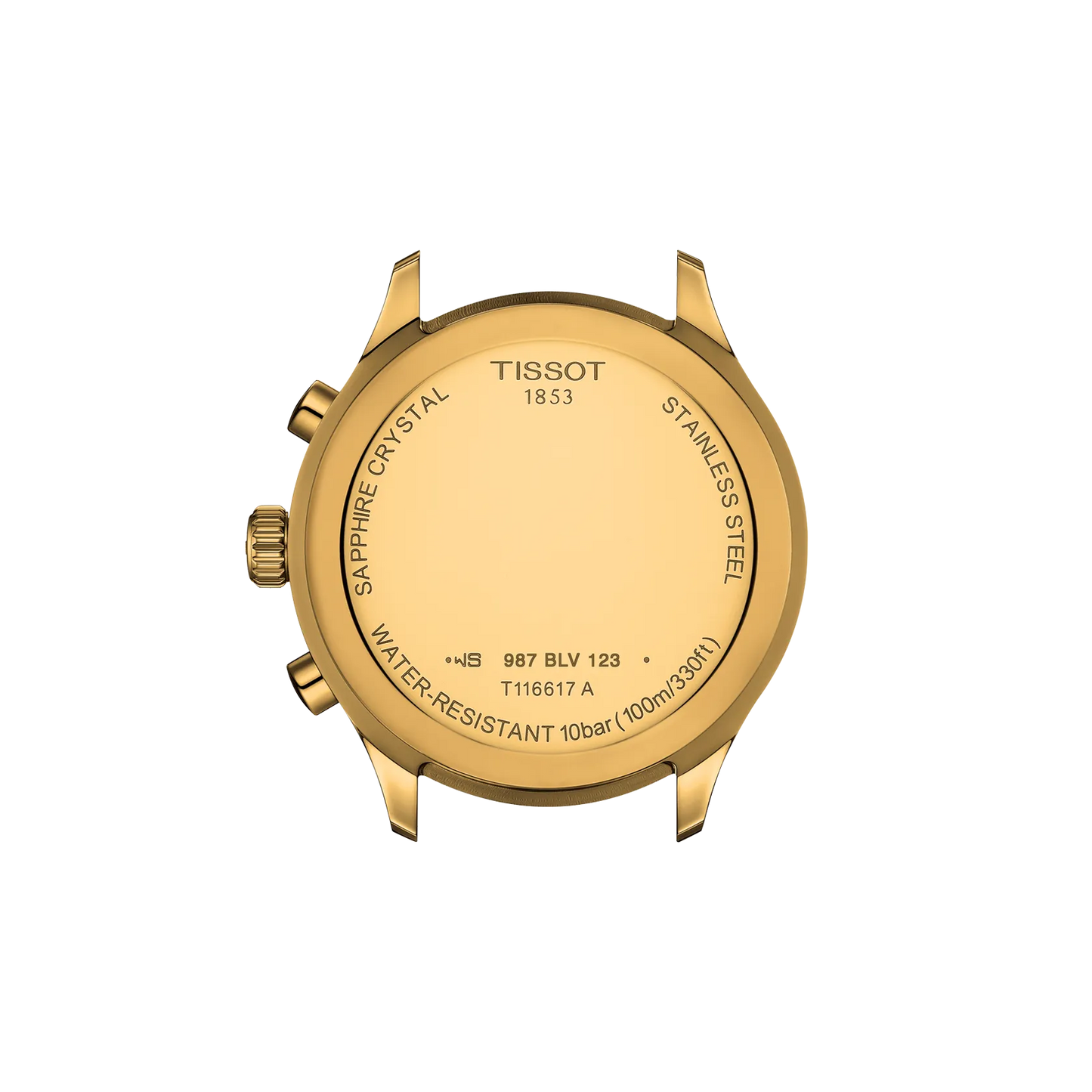 Tissot T1166173305100 Black Dial Men’s Swiss Quartz Chrono XL Classic Watch – Yellow Gold PVD & Stainless Steel Case & Bracelet, Sapphire Crystal