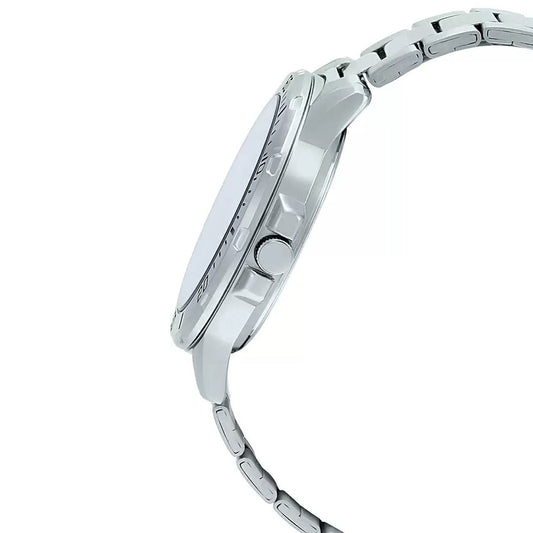 Casio A1361 Enticer Men’s Analog Quartz Watch with Black Dial & Silver Stainless Steel Bracelet