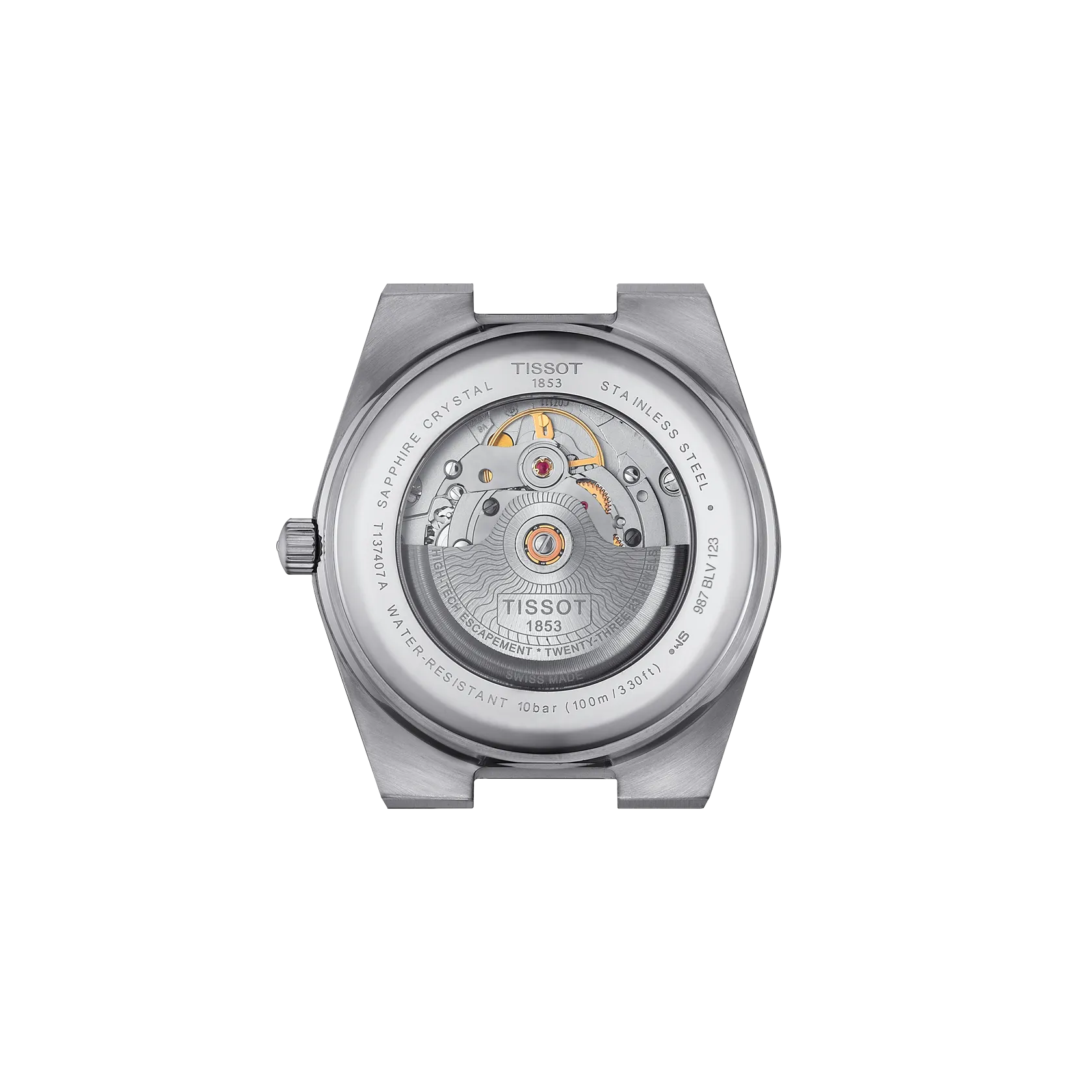 Tissot T1374071104100 PRX Powermatic 80 Blue Dial Stainless Steel Band Men Analog Automatic 40 mm Swiss Made