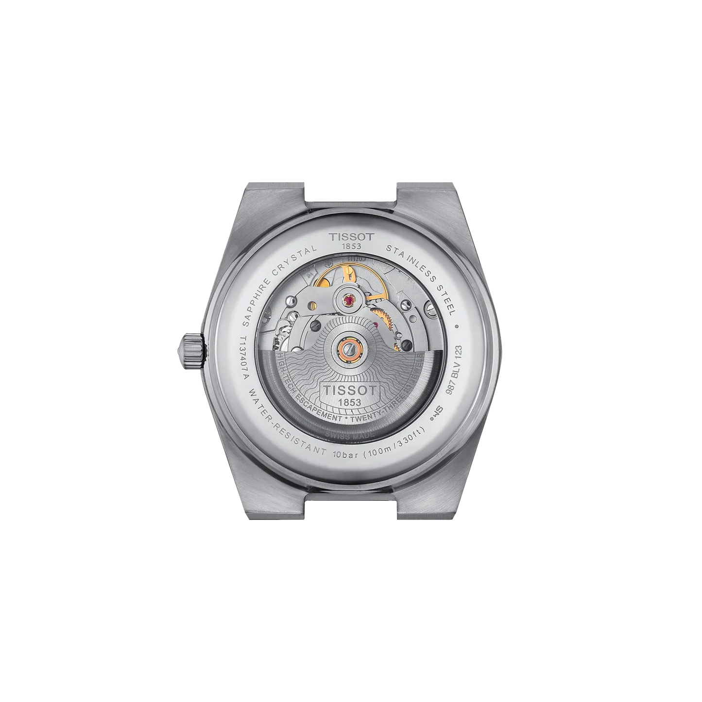 Tissot T1374071104100 PRX Powermatic 80 Blue Dial Stainless Steel Band Men Analog Automatic 40 mm Swiss Made
