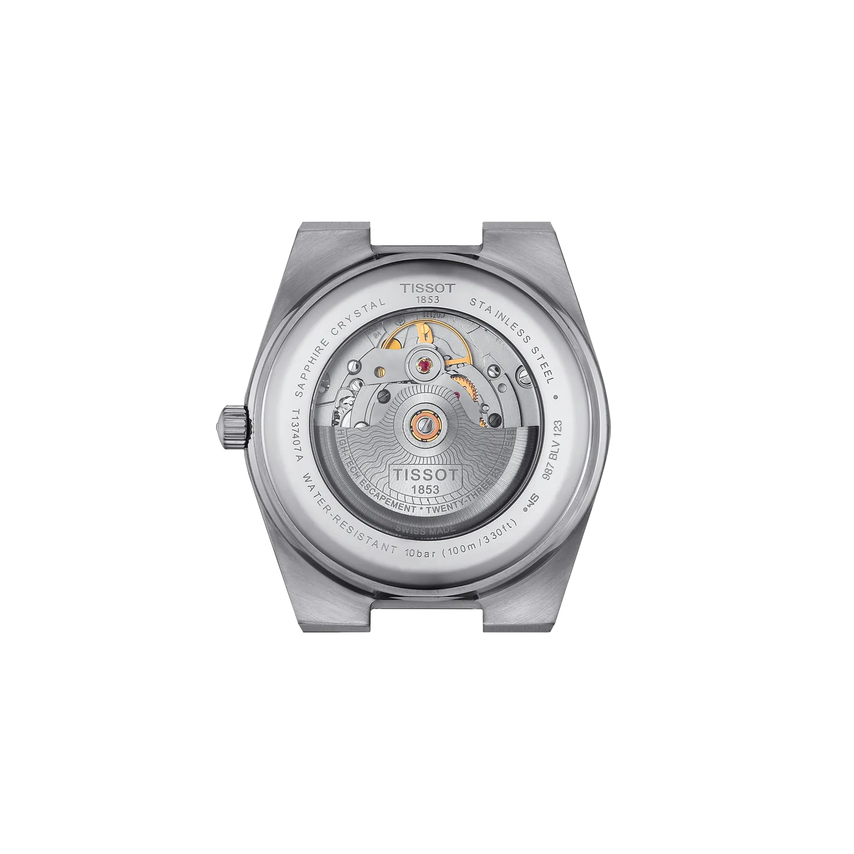 Tissot T1374071109100 Men Analog Automatic Watch with Green Dial & Stainless Steel Bracelet