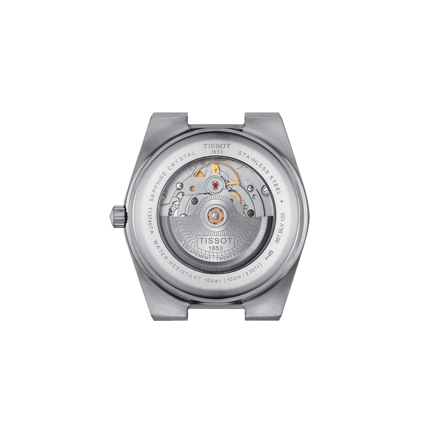 Tissot T1374071109100 Men Analog Automatic Watch with Green Dial & Stainless Steel Bracelet