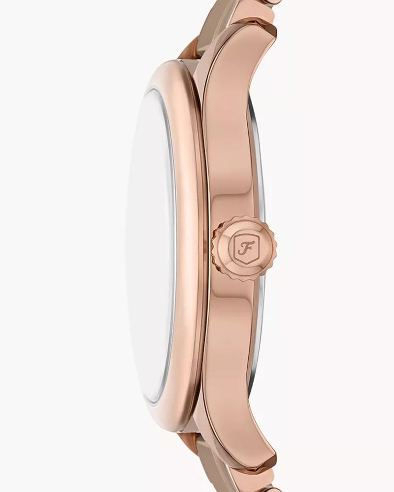 Fossil CE1133 Women Quartz Brown Dial Rose-Gold & Brown Ceramic Gilmore Watch (Copy)