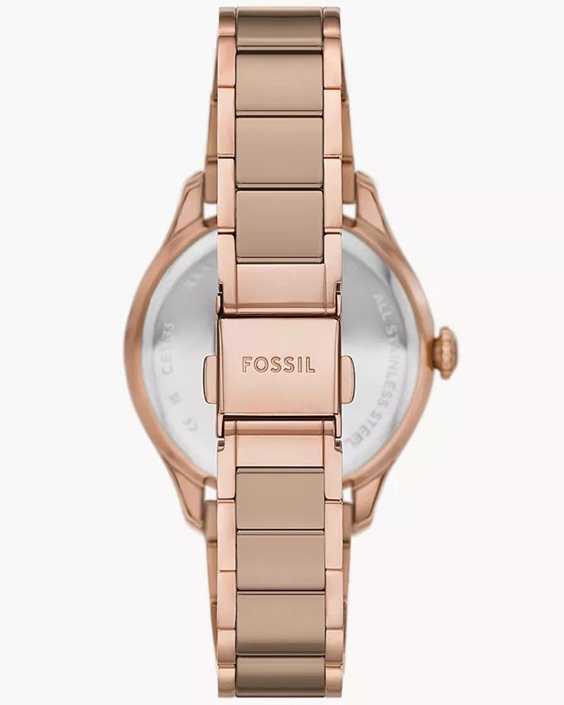 Fossil CE1133 Women Quartz Brown Dial Rose-Gold & Brown Ceramic Gilmore Watch (Copy)