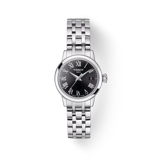 Tissot T1292101105300 Black Dial 28 mm Women’s Swiss Quartz Classic Dream Watch – Stainless Steel Case & Bracelet, Sapphire Crystal