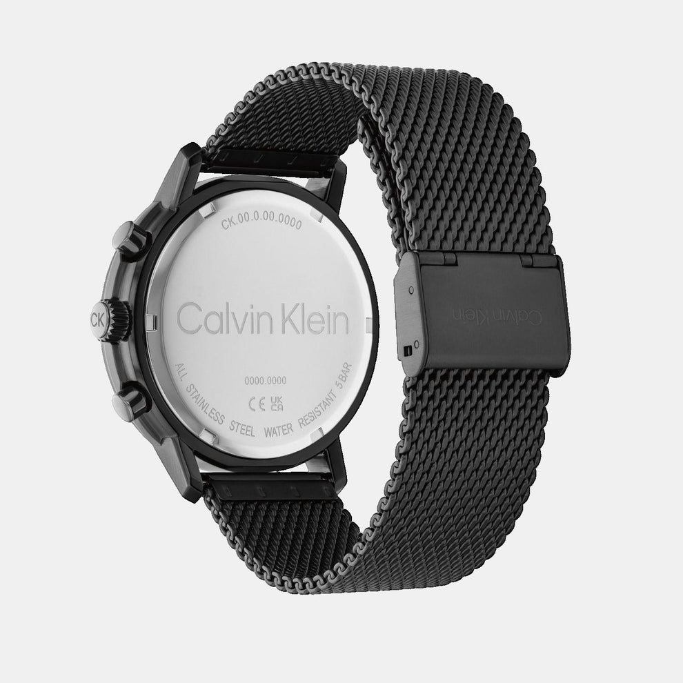 Calvin Klein 25200440 Men’s Gauge Quartz Watch with Green Dial & Stainless-Steel Strap