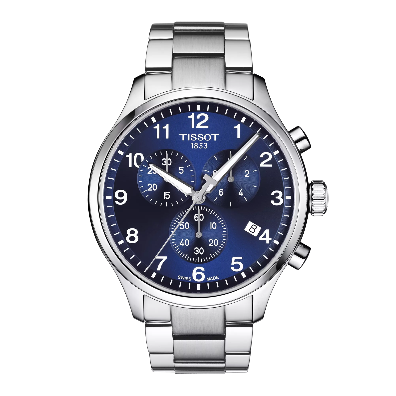 Tissot 1166171104701 Chrono XL Classic Swiss Quartz Chronograph Blue Dial Stainless Steel Men's Watch