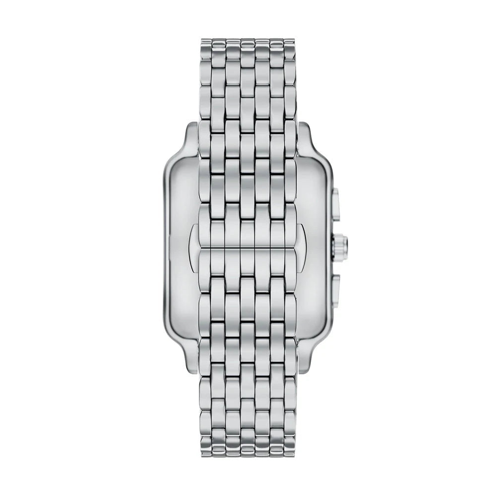 Emporio Armani AR11750I Diego Men's Blue Dial Rectangular Chronograph Stainless Steel Watch