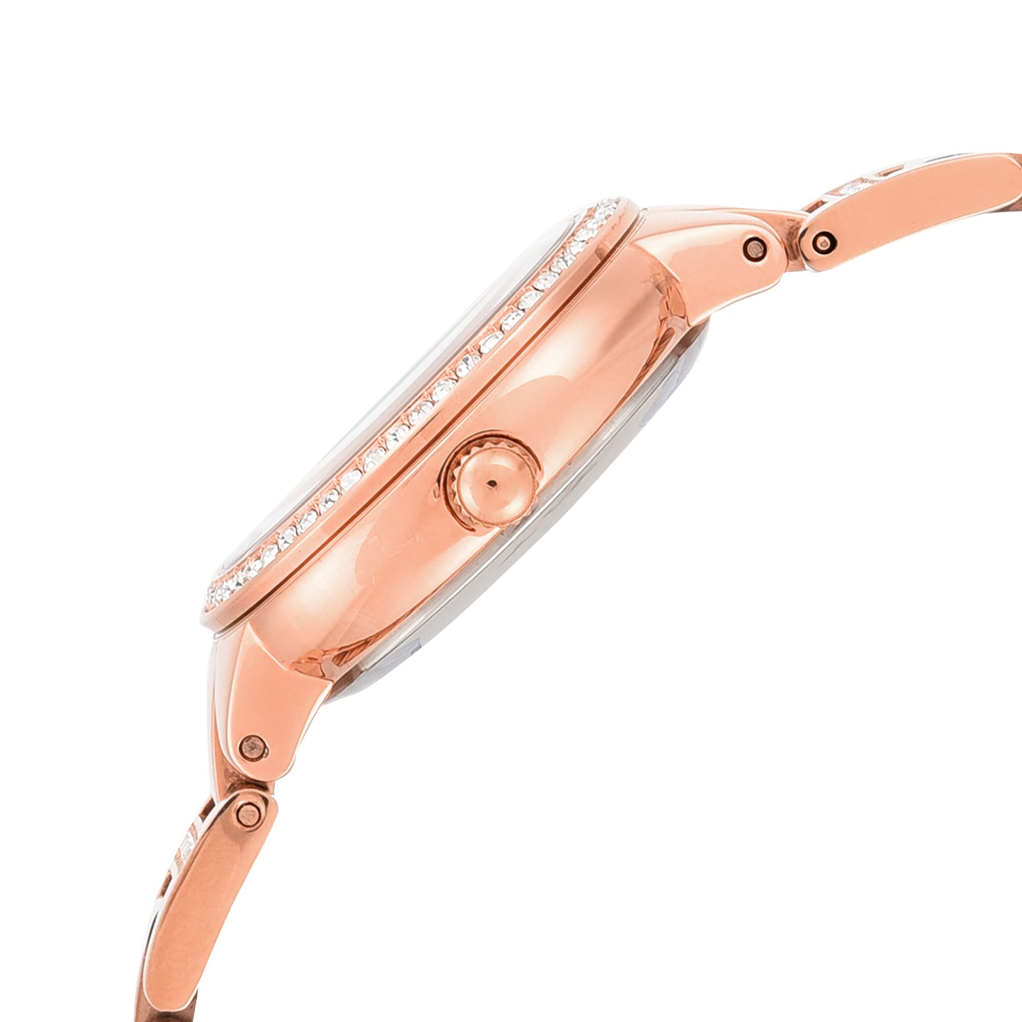 Fossil ES3284I Women's Quartz Analog Watch Silver Dial Rose Gold Stainless Steel Strap