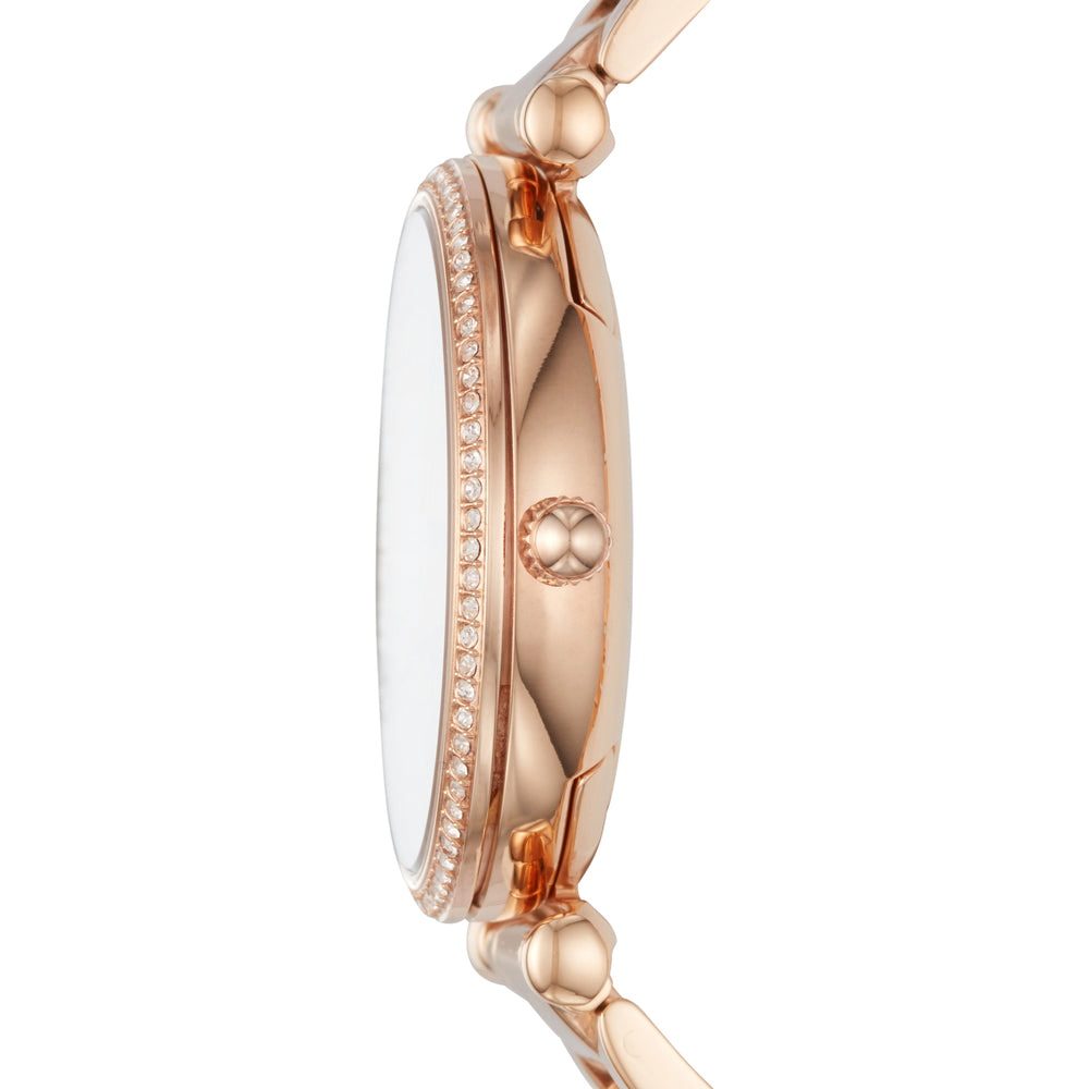 Fossil ES4301I Women's Quartz Analog Watch Rose Gold Dial Rose Gold Stainless Steel Strap