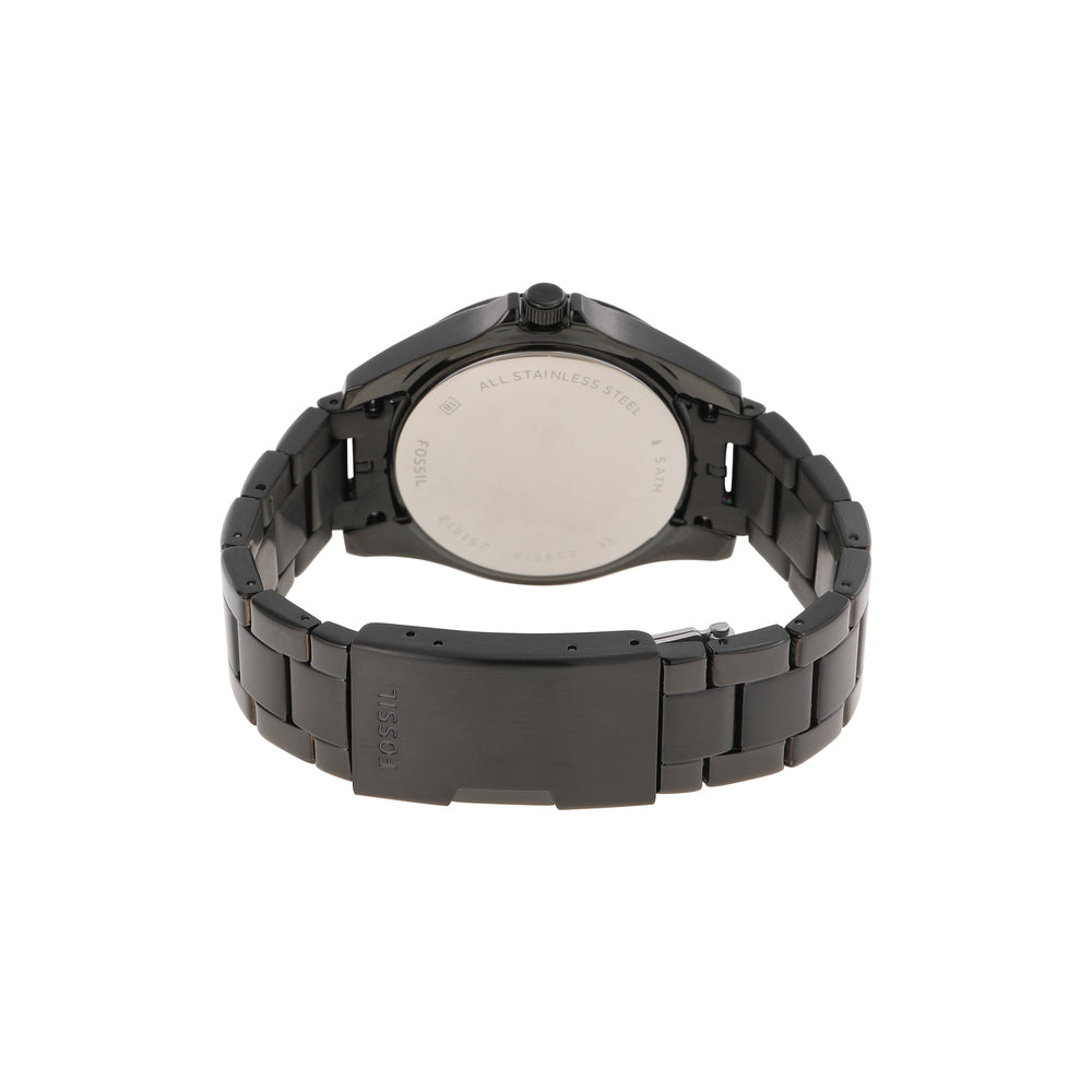 Fossil ES4519I Women's Quartz Multifunction Watch Black Dial Black Stainless Steel Strap