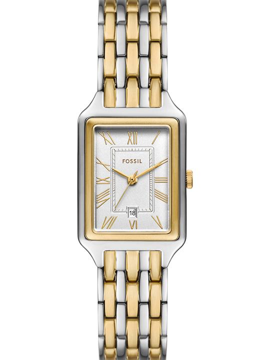 Fossil ES5368I Women's Quartz Analog Watch Silver Dial Two-Tone Stainless Steel Strap
