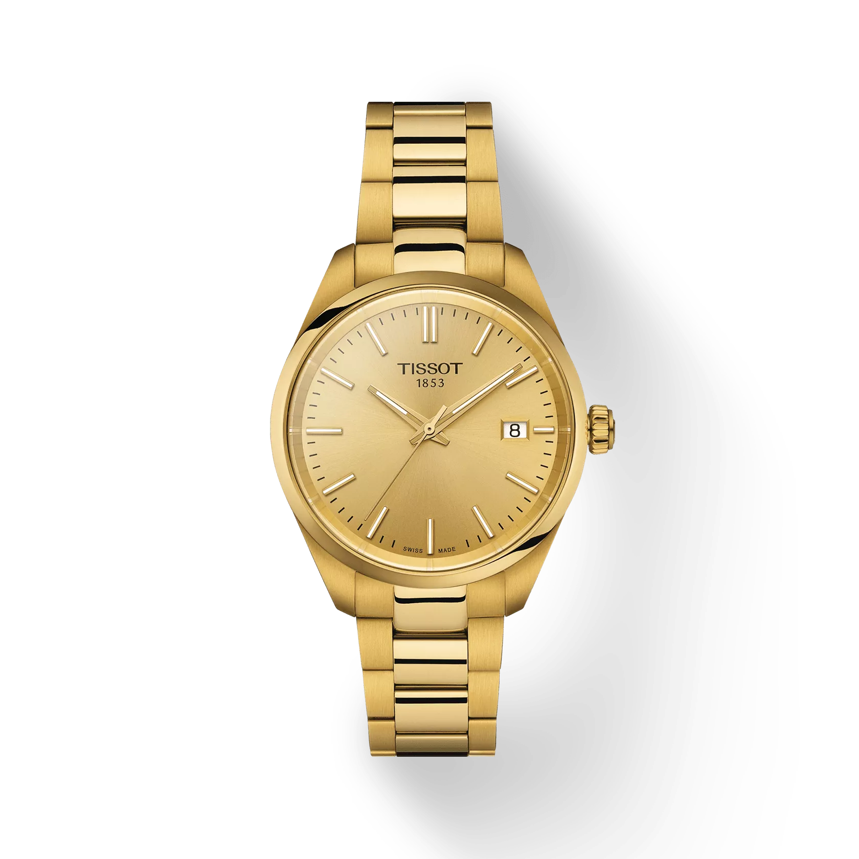Tissot T1502103302100 PR 100 Women Analog Quartz Champagne Dial Watch