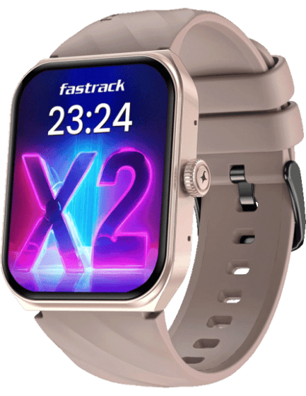 Fastrack Limitless X2 38137PP05K smartwatch 1.91 inch display front view