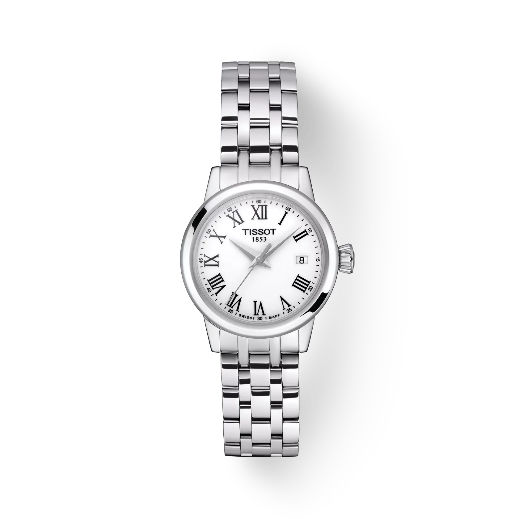 Tissot T1292101101300 White Dial 28 mm Women’s Swiss Quartz Classic Dream Watch – Stainless Steel Case & Bracelet, Sapphire Crystal