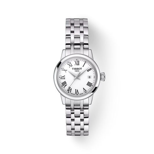 Tissot T1292101101300 White Dial 28 mm Women’s Swiss Quartz Classic Dream Watch – Stainless Steel Case & Bracelet, Sapphire Crystal