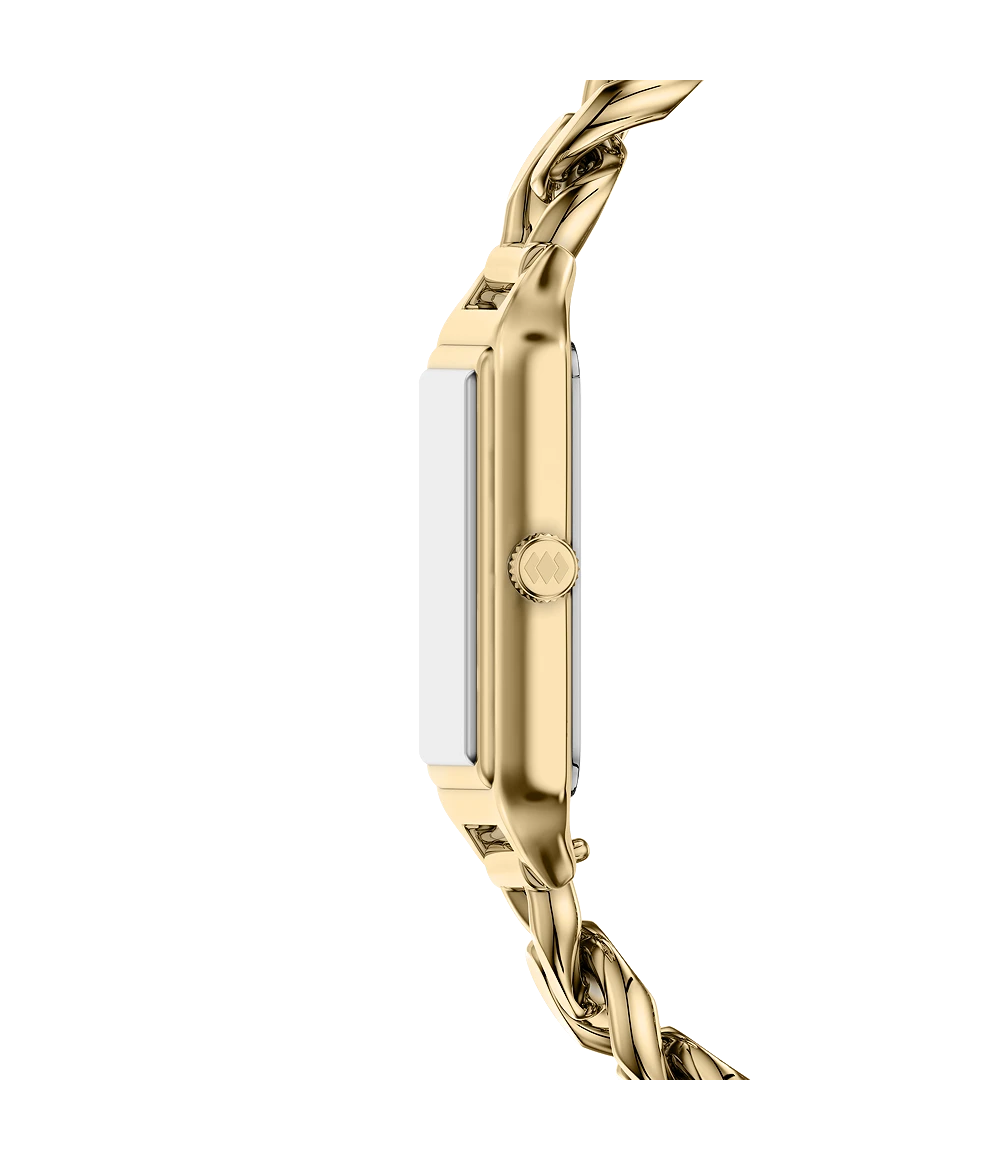 Fossil ES5478I Women's Quartz Analog Watch Gold Dial Gold Stainless Steel Strap